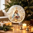 thumbnail image 5 of DIY Jesus with Bible Dove Cross Diamond Painting Suncatcher Hanging Ornament Kit, Pearl Round Acrylic Sun Catcher, Diamond Art Decor for Faith Home Wall Hanging Ornament 20X20cm, 5 of 5