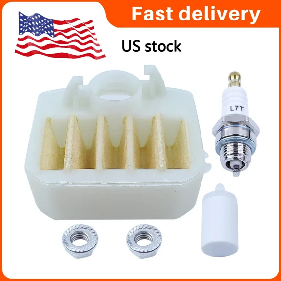 Air Fuel W/ Filter Bar Nut Spark Plug For Husqvarna 340 345 350 353 346Xp 340E