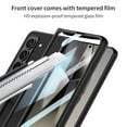 thumbnail image 4 of Dteck for Samsung Galaxy Z Fold 6 Case with Built-in Screen Protector, Adjustable Kickstand Slim Fit PU Leather Phone Cover for Smsung Z Fold6 5G,Silver, 4 of 5