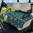 thumbnail image 2 of COEQINE Golf Cart Seat Covers with Carry Handle, Comfortable Golf Cart Seat Towel Blanket, Fits for EZGO Yamaha Club Car and Other 2-Seat Golf Carts, Teal Golf Pattern, 2 of 8