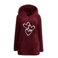 thumbnail image 5 of ShomPort Oversized Hoodies For Women Long Sleeve Hooded Fuzzy Sweatshirt Womens Winter Fleece Sweater With Pockets, 5 of 5