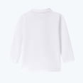 thumbnail image 5 of Tranfacy Toddler Kids Boys Girls Fall Winter Blouse and Shirt Pullover Style Solid Long Sleeve Turndown Collar Daily Outfit Tops for 1‑9 Years Old, 5 of 5