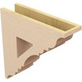 thumbnail image 5 of Ekena Millwork 5 1/2"W x 20"D x 20"H Olympic Traditional Rough Cedar Woodgrain TimberThane Bracket, Primed Tan, 5 of 6