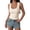 Beige, variant on Women's Rhinestone Detail Ribbed Tank Top Stretch Sleeveless Scoop Neck Casual Cami Top Slim Fit Y2k Street Outerwear Cami Layering Shirt White