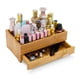 thumbnail image 1 of Organizador de maquillaje GOBAM Bamboo con cajón para baño y tocador, 1 of 8