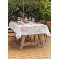 thumbnail image 3 of Outdoor Tablecloth with Umbrella Hole for Patio/Picnic/Party/Camping, Nautical Seashell Waterproof Table Cloth Rectangle Table Cover Washable, Summer Coastal Marine Shells Beige (54"x 80"), 3 of 8