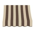 thumbnail image 2 of Awntech 3.38 Ft Nantucket Curved Slope Fixed Awning Canopy (40.5in x 31in x 24in), Brown/Tan Stripe, 2 of 2