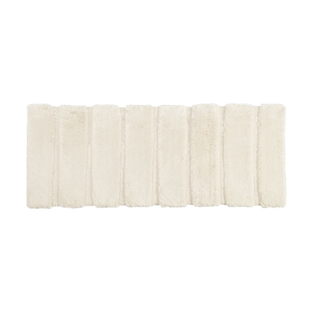MAYEERTY Shag Bath Rug, Non Slip Bath Mat for Bathroom, 24"x58", Wheat, Machine Wash