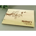 thumbnail image 5 of Photo Album Baby Shower Personalized Guestbook Wood Engraved Name And Date Custom Scrapbook, 5 of 6