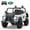 White, variant on SaveJoy Licensed Land Rover Defender 24V 2-Seater Ride-On, 4WD 400W Electric Truck with Motorized Dump Bed & Remote, Black