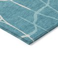 thumbnail image 4 of Addison Rugs Chantille Indoor/Outdoor Transitional Squares Teal Washable Rectangle Rug, 8' x 10', 4 of 6