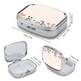 WNAGSB Blossom Array30 Small Pill Box, Metal Pill Box Organizer with