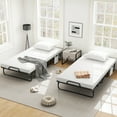 thumbnail image 4 of Patiojoy Folding Bed with Mattress 75" x 39" Twin Size Rollaway Adult Bed with Memory Foam Mattress &Pillow, 4 of 9