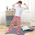 thumbnail image 5 of Wobogo Flower English Bulldogs Long Pajama Pants Bottoms Soft Sleepwear with Pockets, 5 of 9