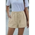 thumbnail image 4 of Women's Khaki Strive Pocketed Tencel Shorts, 4 of 5