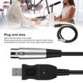 thumbnail image 4 of USB To XLR Cable, Signal Enhancement Gain Embedded A/D Conversion Microphone Link Cable,  Digital Sound USB MIC Link Cable, For Computer,, 4 of 8