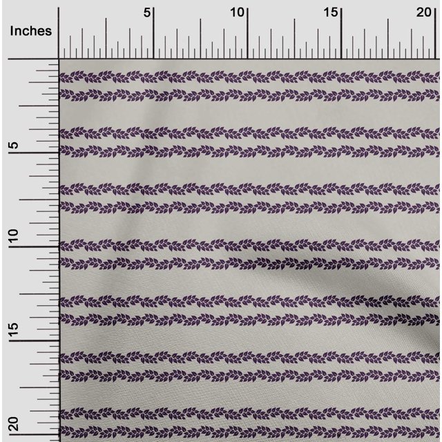 oneOone Coton Cambric Tissu Violet Feuilles Bloc Matériel de Couture Tissu Imprimé par la Cour 56 Pouces de Large