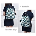 thumbnail image 4 of FORMRS Women's Travel Backpack Purse Anti-Theft Hidden Pockets Casual Shoulder Bag, Blue Mosaic Pattern, 4 of 7