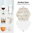 thumbnail image 6 of Honeii Funny Goose1 print Leather Coaster Set of 4, ideal for safeguarding your furniture from drinks spills and effortless cleanup-Hexagon, 6 of 6