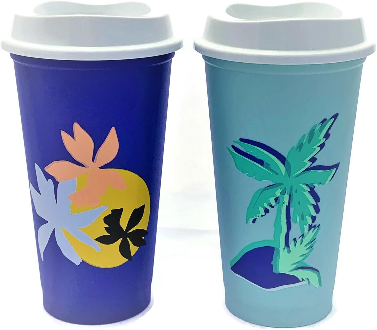 Starbucks, Reusable Hot Cup, Tropical Collection, 16 oz