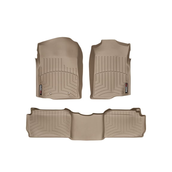 WeatherTech Custom Fit FloorLiners compatible with Chevrolet Suburban - 1st & 2nd Row, Tan
