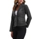 thumbnail image 4 of CHAQUETA DE JEAN ELÁSTICA PARA MUJER INSPIRE CHIC, CON CUELLO DE SOLAPA, UN BOTÓN Y MANGAS LARGAS, CHAQUETAS DE DENIM DE TRABAJO M GRIS, 4 of 6