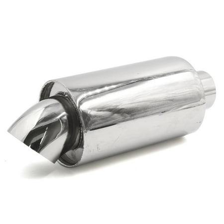 5cm Dia Inlet Stainless Steel Cylinder Shape Exhaust Pipe Muffler (Best 4 Cylinder Exhaust System)