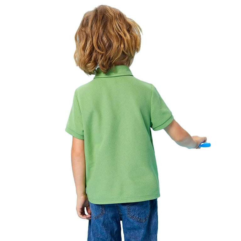 lime green toddler polo shirt