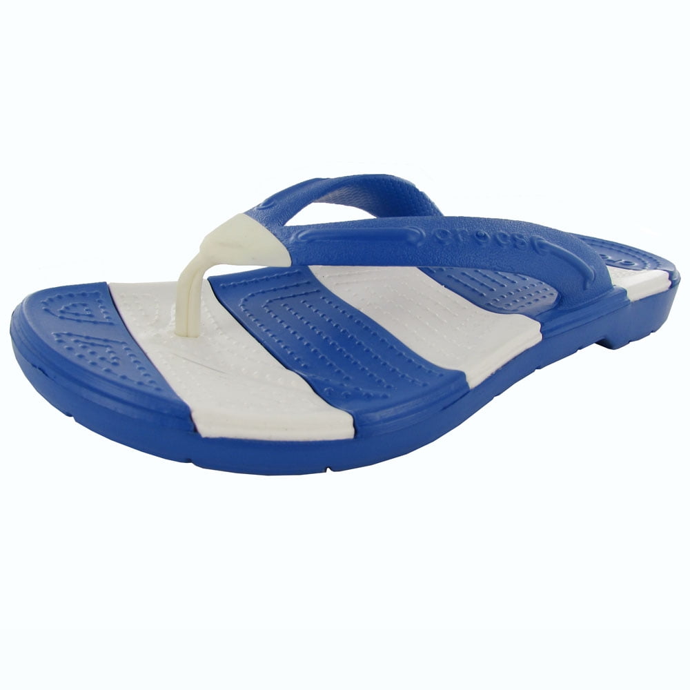 Crocs Beach Line Flip Flops, Sea Blue 