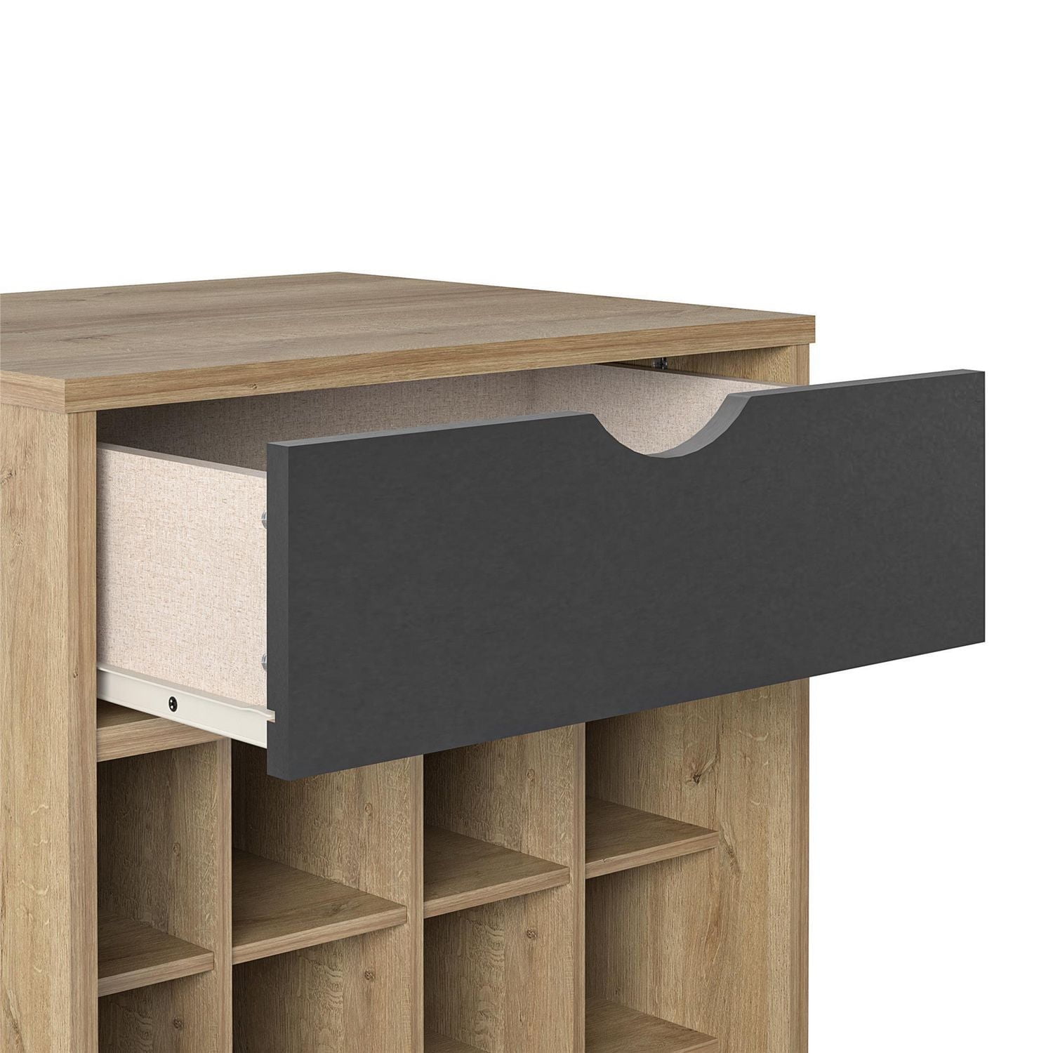 Support Concord Beverage Stockage, Naturel / Noir