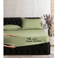 thumbnail image 2 of 1500 Series Hospitality Fitted Sheet 1-Piece Fitted Sheet, King Sage/Green, 2 of 4