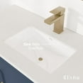 thumbnail image 6 of Eviva Curio 42"W x 18"D Dark Blue Bathroom Vanity with White Carrara Quartz Countertop and Undermount Porcelain Sink, 6 of 11