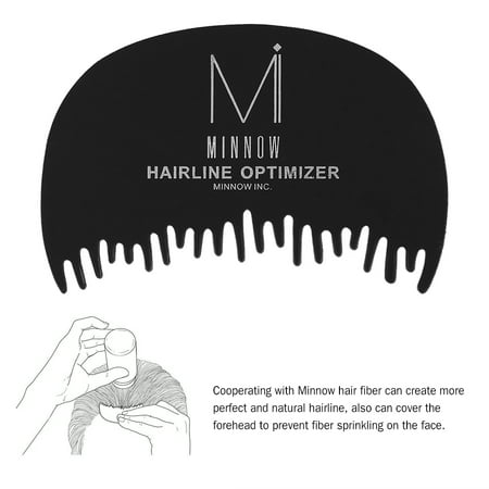 Hilitand Minnow Professional Hair Fiber Forehead Pre-hair Line Hairline Plastic Dedicated Comb, Hair Fiber Comb,Hairline