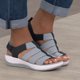 thumbnail image 1 of Zapatillas de verano para mujer, zapatos informales para mujer, sandalias con cuña de plataforma ligera Wmkox8yii  nm7354, 1 of 7