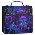 thumbnail image 5 of FORMRS Zipper Binder with Shoulder Strap 2-inch Ring 500 Sheet Capacity File Bag, Purple Mushrooms Pattern, 5 of 5