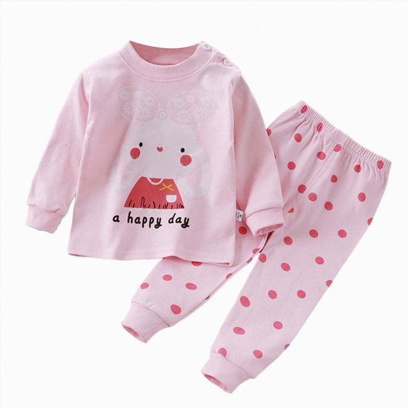 TOWED22 Fall Winter Set for Toddler Boys Long Sleeve Graphic Crewneck Sweatshirt Elastic Waist Joggers 2Pcs Warm Outfits Clothes(Pink,6-7 Y)