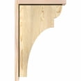 thumbnail image 3 of 6"W x 14"D x 22"H Yorktown Rough Sawn Corbel w/Backplate, Douglas Fir, 3 of 9