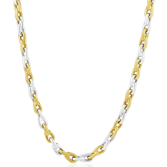 Pompeii Men's 14k Gold (65gram) or Platinum (122gram) 6mm Link Chain Necklace 20" (,)