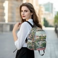 thumbnail image 6 of FORMRS Mini Backpack Purse for Women Travel Daypack Casual Shoulder Bag, Window Plants, 6 of 7