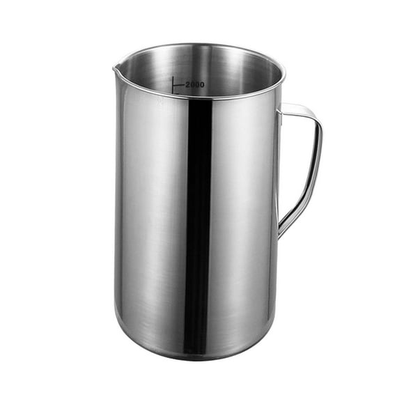 Steel Measuring Cup 2L Reusable Pitcher Stainless Steel Liquid Measuring Cup