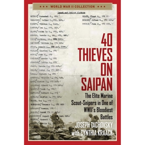 Pre-Owned 40 Thieves on Saipan: The Elite Marine Scout-Snipers in One of Wwii's Bloodiest Battles (Paperback) 1684511933 9781684511938