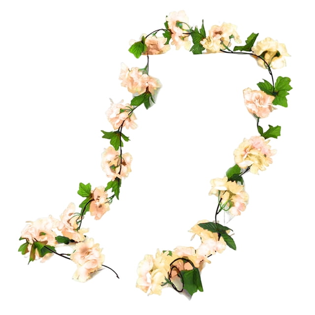 Vine Silk Flower Garland Hanging Decoration For Wedding Party Garden Wall Home