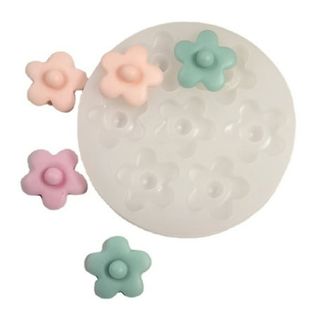 

OOKWE 3D Small Flower Silicone Mold Cake Baking Mold for Making Fondant Chocolate