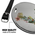 thumbnail image 4 of Letter L Floral Monogram Initial Round Leather Luggage Card Suitcase Carry-On ID Tag, 4 of 8