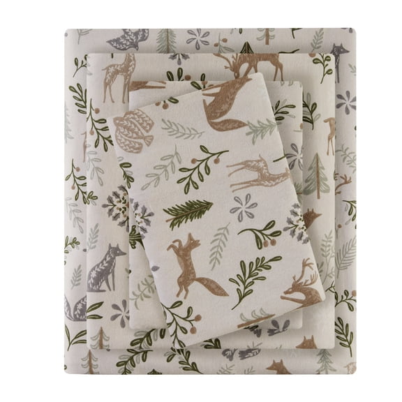 Dreamscape Cotton Flannel Printed Sheet Collection