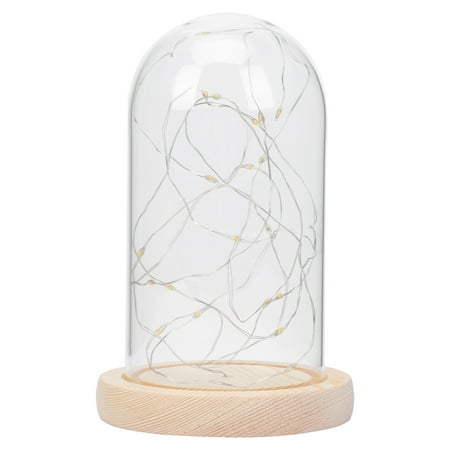 

NUOLUX 1PC Creative Glass Dome Adornment Chic Glass Cover String Light Decoration