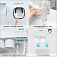 thumbnail image 3 of Wall Mounted Toothbrush Holder for Bathroom, Automatic Toothpaste Dispenser Kit with Magnetic Cups Kids & Family Set Toothbrush Holders, Storage Rack & Easy Install, Durable Space-Saving,Blue, 3 of 7