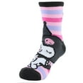 thumbnail image 3 of Textiel Trade Girl's Sanrio Hello Kitty Kuromi Novelty Socks (3 Pairs), 3 of 7