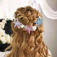 thumbnail image 2 of Starfish Bride Wedding Hair Vine Colorful Seashell Bridal Headpiece Headband Pearl Beach Wedding Hair Accessories for Women and Girls, 2 of 4