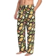 thumbnail image 6 of Wukai Fruits Mens PJ Pajama Pants|Sleepwear Plaid PJs with Pockets|Men's Lightweight Open-Hem Lounge Pants-Medium, 6 of 6